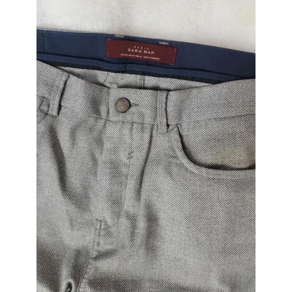 Zara Man Basic Gray Casual Modern Contemporary Pa… - image 1